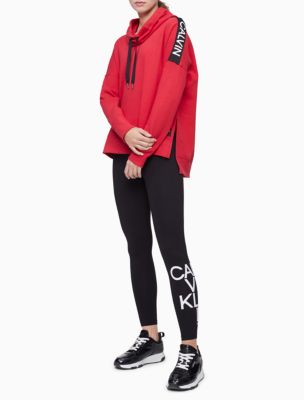 calvin klein tape neck hoodie