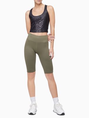 Final Touch Modal Jersey Crop Tank Top Olive Olive / Small