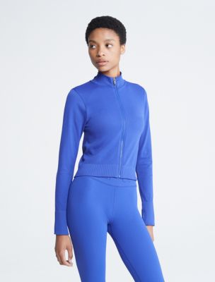 Calvin Klein Womens Performance Seamless Ribbed Medium Impact