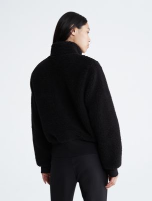 Sherpa Mock Neck Jacket | Calvin Klein® USA