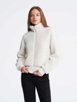 Sherpa Mock Neck Jacket | Calvin Klein