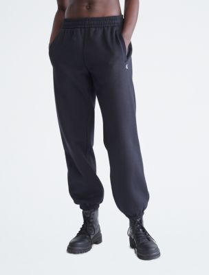 Calvin Klein Monogram Logo Fleece Joggers in Gray for Men