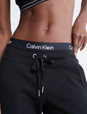 Calvin Klein Performance Logo Joggers in Natural