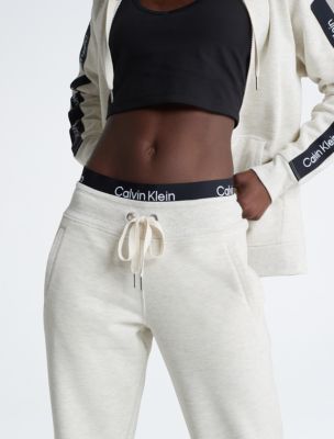 Calvin Klein Performance Women's Plus Size Minimal Logo Drawcord Sweatpant Bottom