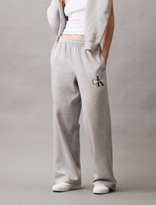 Renew Cream Double Waistband Wide Leg Sweatpants