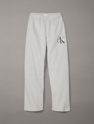 Monogram Logo Wide Leg Sweatpants