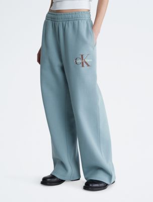 Calvin Klein Men's Monogram Logo Jogger Fleece Sweatpants Black S,M,L,XL 