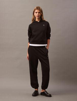  Calvin Klein Women's Logo Jogger Sweatpants, Onyx, X-Small :  Clothing, Shoes & Jewelry