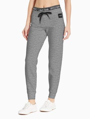 calvin klein logo waistband jogger in grey