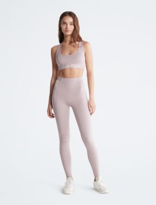 Calvin Klein Performance high waisted ribbed leggings in dusky