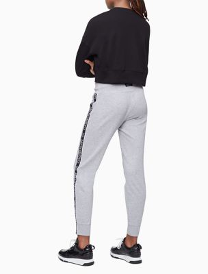 performance logo tape drawstring joggers