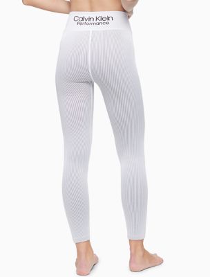 Calvin Klein Performance high waisted ribbed leggings in dusky