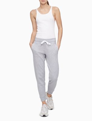 Performance Logo Drawstring Jogger Sweatpants, Pearl Grey Heather