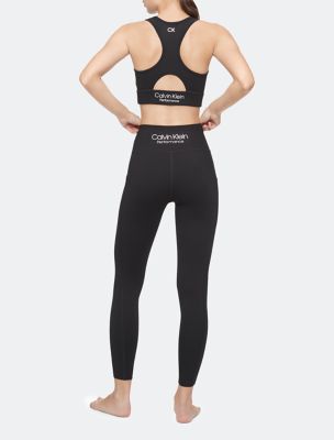 NWT Calvin Klein CK Performance High Waist Legging Tight Outline Logo Black  XS