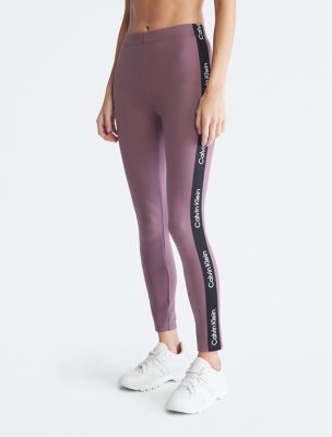 Calvin Klein Performance high waisted side logo leggings in black