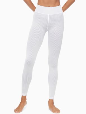 Calvin Klein Performance High-Waist Mesh-Trimmed Cropped Leggings Size XXL