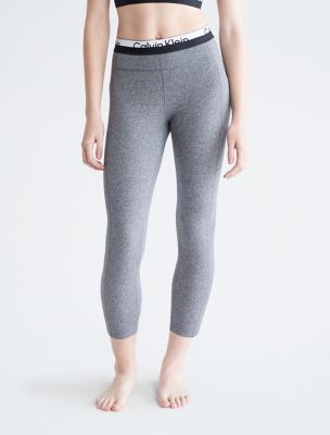 Performance Tri-Blend Logo Tape High Waist 7/8 Leggings, Grey Heather