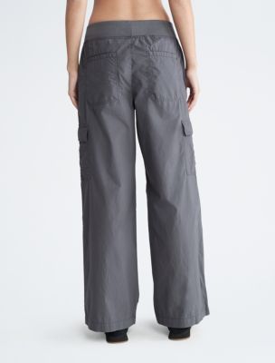Performance Wide Leg Cargo Pants, Forged Iron