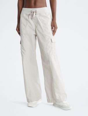 Performance Wide Leg Cargo Pants, Nu Beige