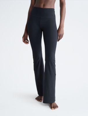 Express High Waisted Wide Flare Pant Black Women's 8 Long