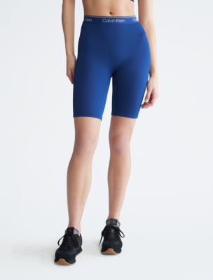 CK Sport Athletic Ribbed Sports Bra + Bike Shorts