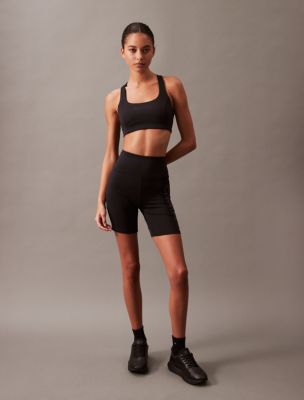 Calvin Klein Women's Performance Medium Impact Scoopneck Sports Bra - Brown  - XL - Modafirma