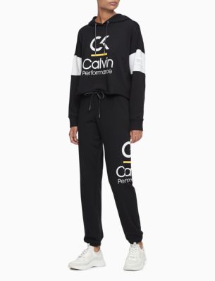 calvin klein performance logo joggers