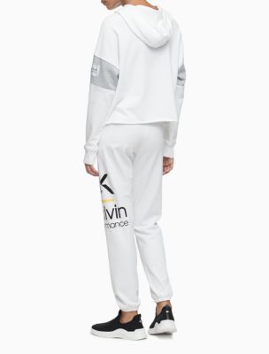 calvin klein white joggers