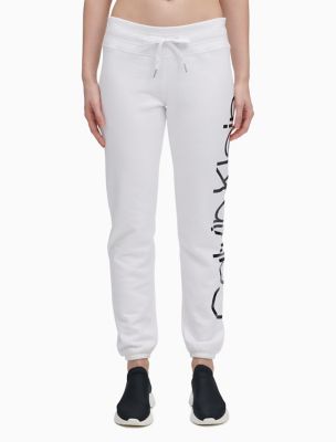 calvin klein sweatpants with logo