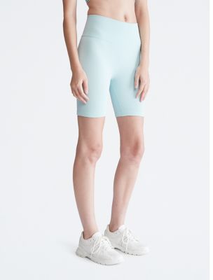 Performance Thin Rib High Waisted Bike Shorts, Sea Level