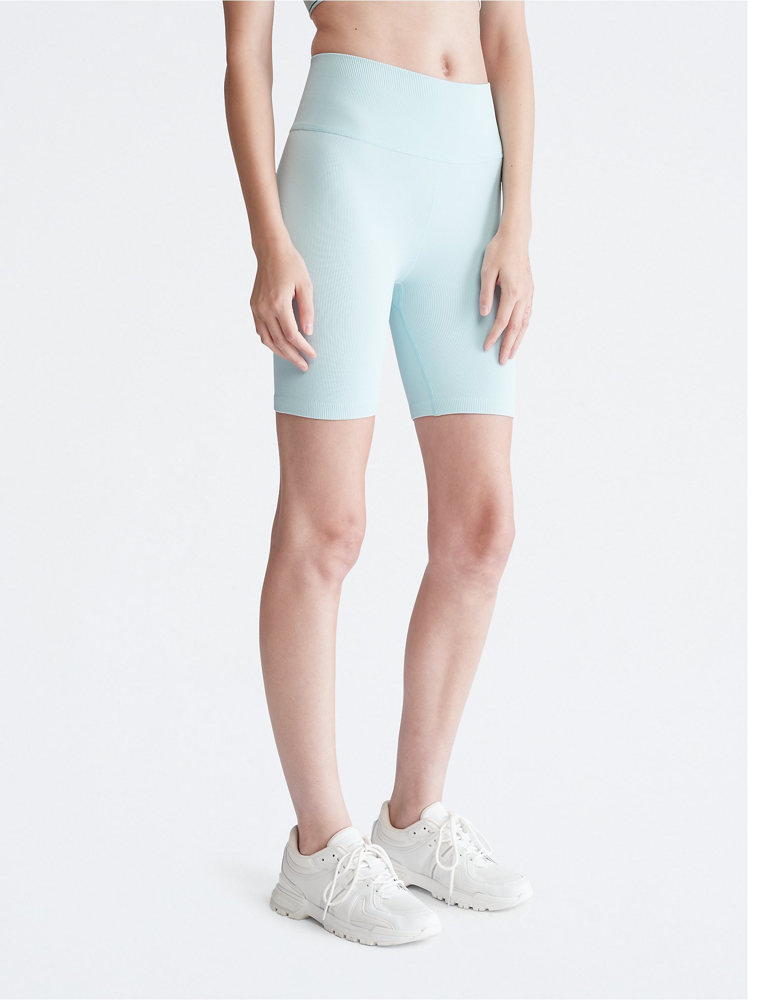 Performance Thin Rib High Waisted Bike Shorts | Calvin Klein® USA