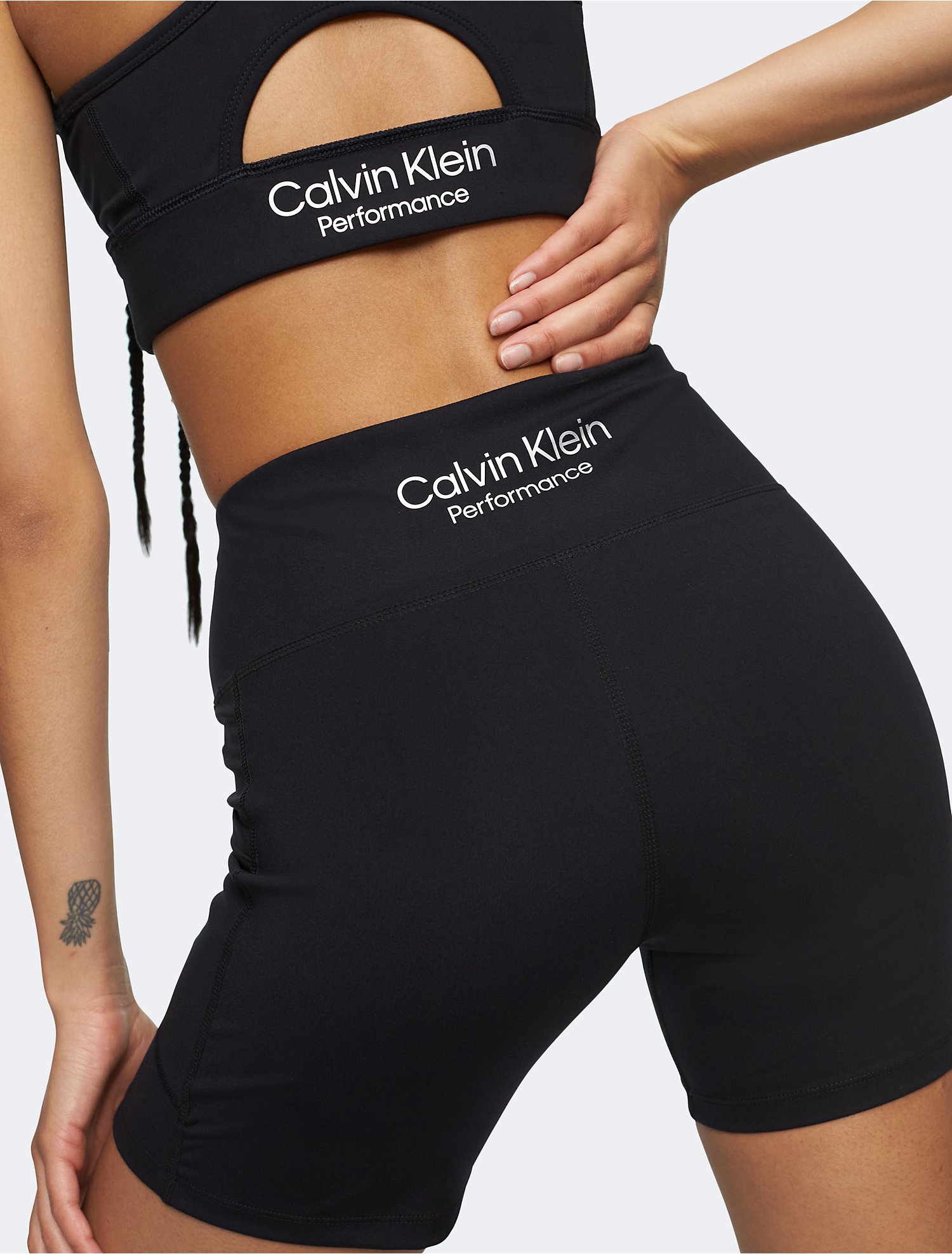 Performance Embrace High Waist Side Pocket Bike Shorts | Calvin Klein® USA