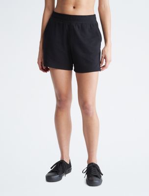 Performance Active Fleece Smocked Midi Shorts