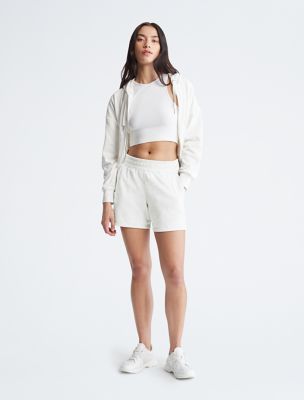 Calvin klein shorts and hoodie set hot sale womens