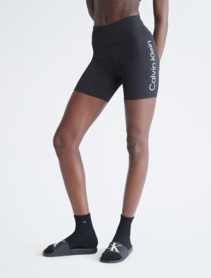 Calvin Klein Performance Women's Logo High-Waist Bike Shorts Black, X-Small  