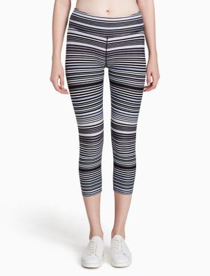 calvin klein striped leggings