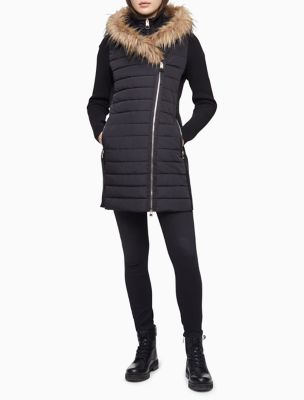 calvin klein quilted walker jacket