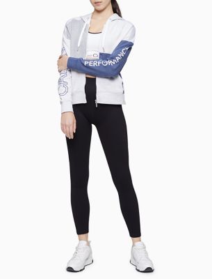 calvin klein full zip hoodie women's