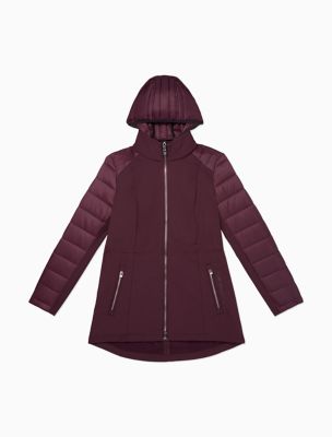 calvin klein performance plus size hooded walker jacket