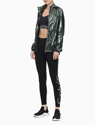 calvin klein nylon hooded jacket