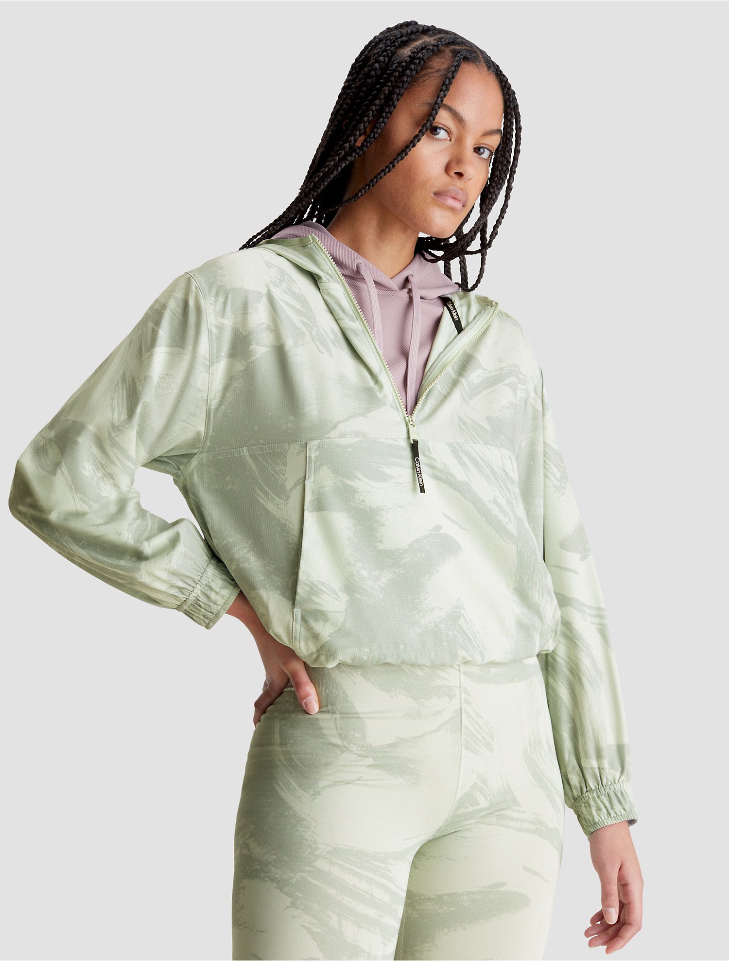 CK Sport Printed Boxy Cropped Anorak Jacket | Calvin Klein® USA