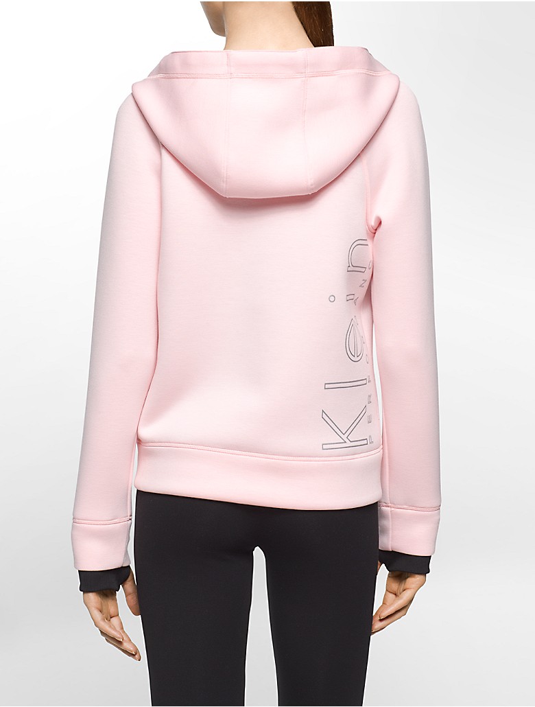 calvin klein womens performance stretch logo hoodie | eBay