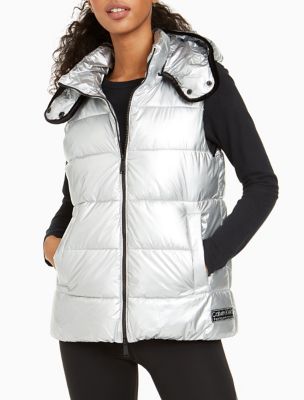 calvin klein vest with hood