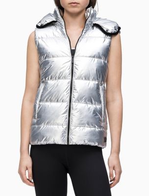 calvin klein performance vest with hood