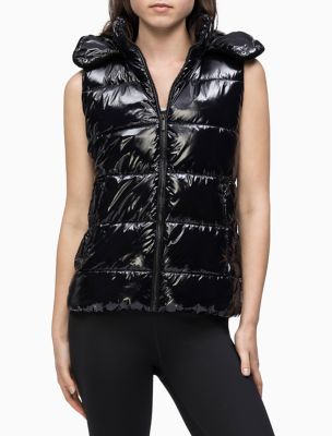 calvin klein vest with hood
