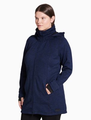 calvin klein performance plus size hooded walker jacket