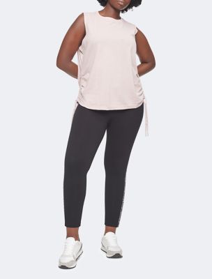 High-Waisted Plus-Size Jersey Full-Length Leggings