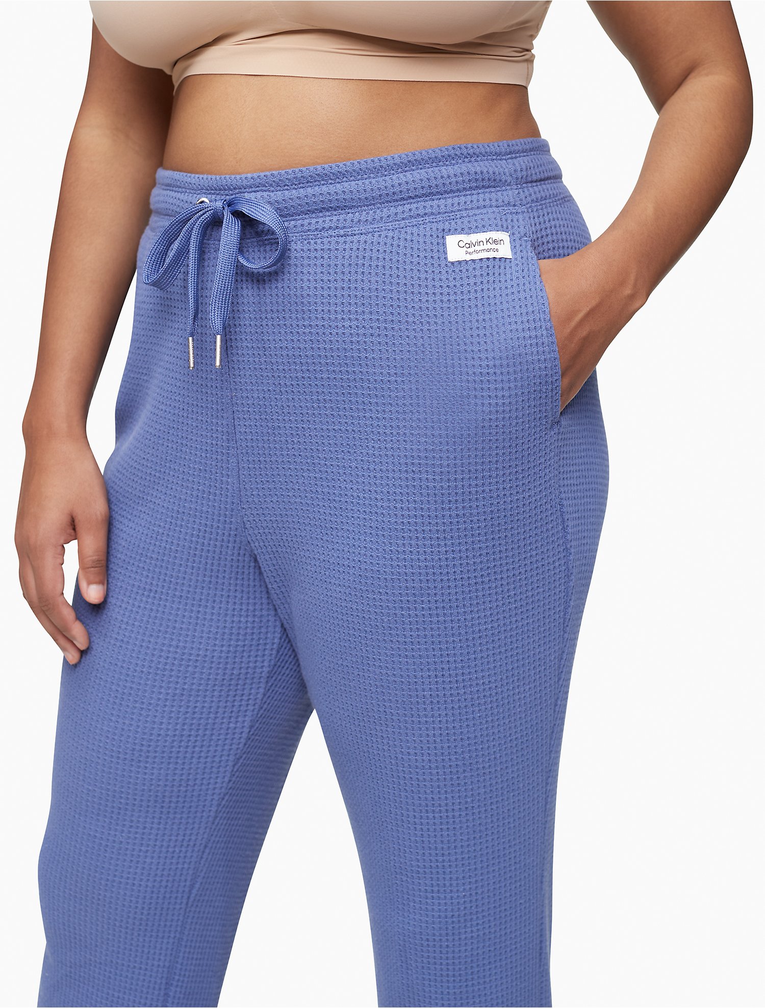 Plus Size Performance Relaxed Fit Waffle-Knit High Waist Pants | Calvin  Klein® USA