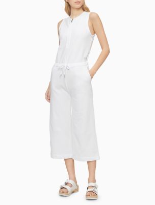 calvin klein wide leg jumpsuit