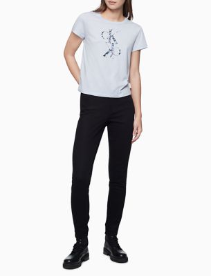 Image of Camo Mirror Monogram Logo Crewneck T-Shirt